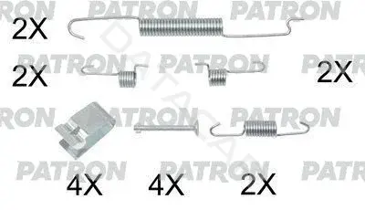 Ремкомплект тормозных колодок PATRON PSRK0179