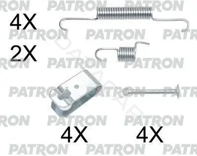 Ремкомплект тормозных колодок PATRON PSRK0213