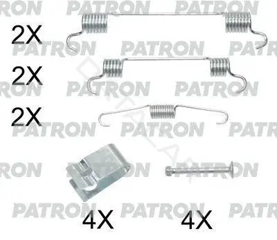 Ремкомплект тормозных колодок PATRON PSRK0215