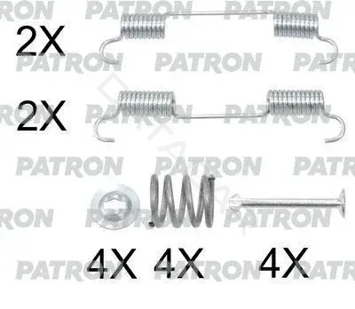 Ремкомплект тормозных колодок PATRON PSRK0255
