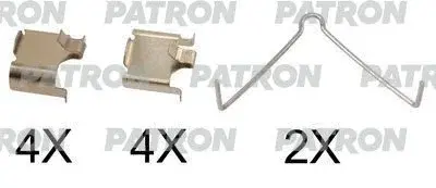 Ремкомплект тормозных колодок PATRON PSRK1002
