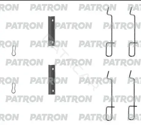 Ремкомплект тормозных колодок PATRON PSRK1005