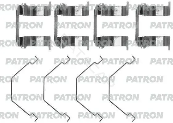 Ремкомплект тормозных колодок PATRON PSRK1012