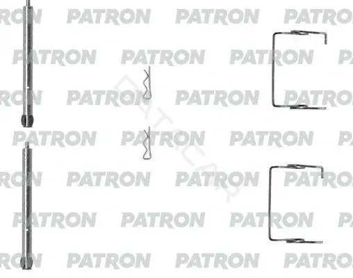 Ремкомплект тормозных колодок PATRON PSRK1017