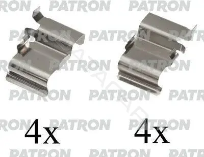 Ремкомплект тормозных колодок PATRON PSRK1033