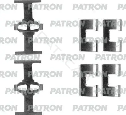 Ремкомплект тормозных колодок PATRON PSRK1037
