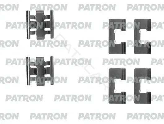 Ремкомплект тормозных колодок PATRON PSRK1116