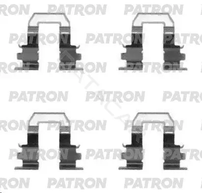 Ремкомплект тормозных колодок PATRON PSRK1188