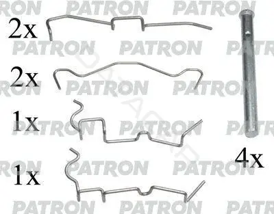 Ремкомплект тормозных колодок PATRON PSRK1266
