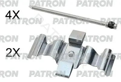 Ремкомплект тормозных колодок PATRON PSRK1282
