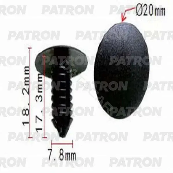 Клипсы, фиксаторы, зажимы PATRON P37-0561