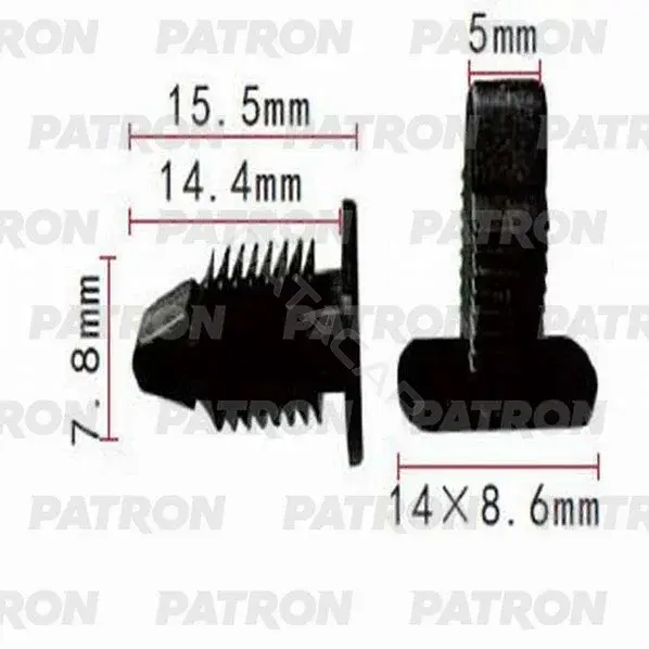 Клипсы, фиксаторы, зажимы PATRON P37-0562