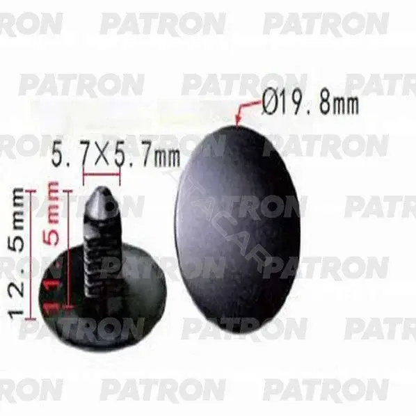 Клипсы, фиксаторы, зажимы PATRON P37-0568
