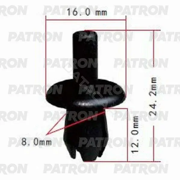 Клипсы, фиксаторы, зажимы PATRON P37-0573
