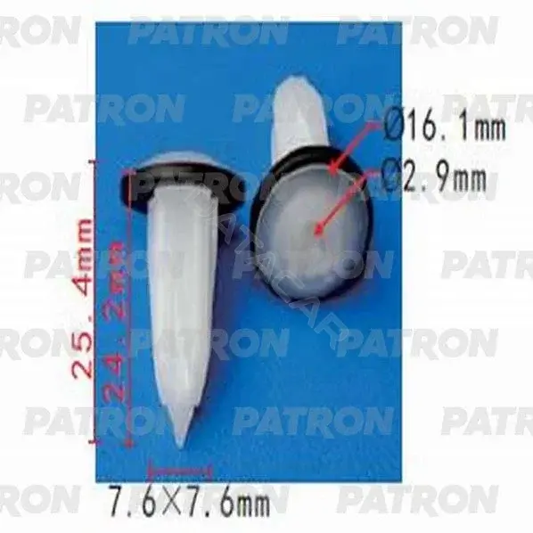 Клипсы, фиксаторы, зажимы PATRON P37-0576