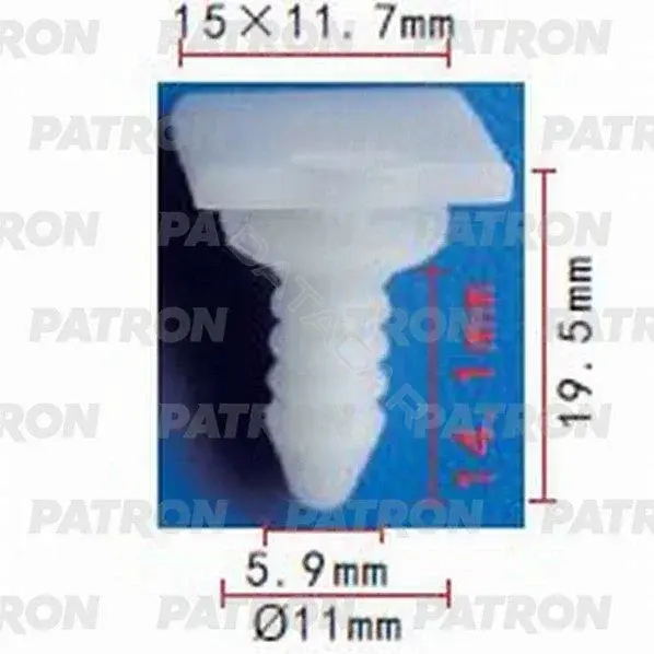 Клипсы, фиксаторы, зажимы PATRON P37-0585