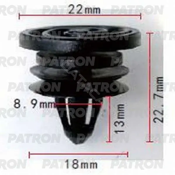 Клипсы, фиксаторы, зажимы PATRON P37-0587
