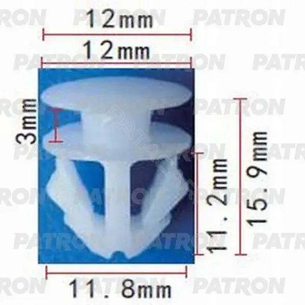 Клипсы, фиксаторы, зажимы PATRON P37-0593