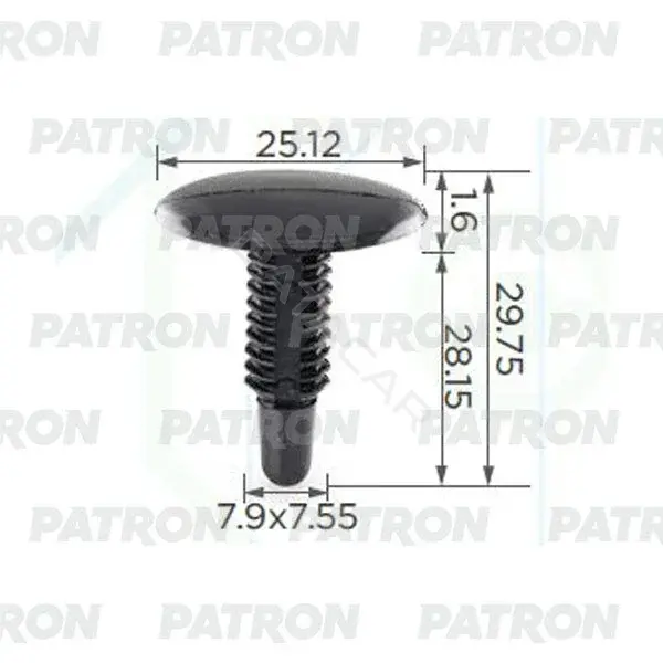 Клипсы, фиксаторы, зажимы PATRON P37-0617
