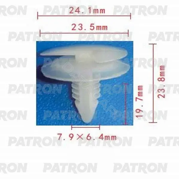 Клипсы, фиксаторы, зажимы PATRON P37-0619