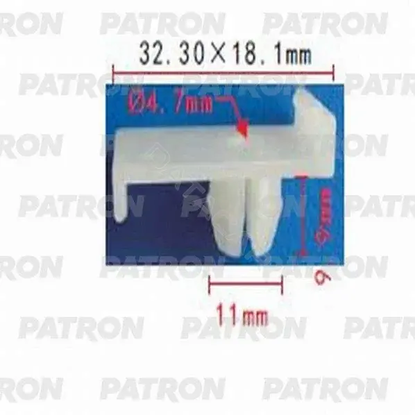 Клипсы, фиксаторы, зажимы PATRON P37-0628