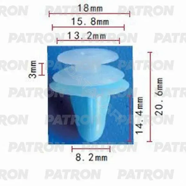 Клипсы, фиксаторы, зажимы PATRON P37-0631