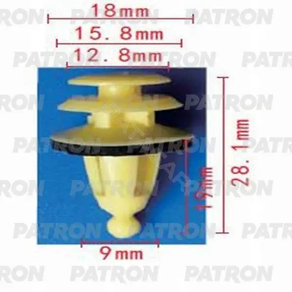 Клипсы, фиксаторы, зажимы PATRON P37-0635