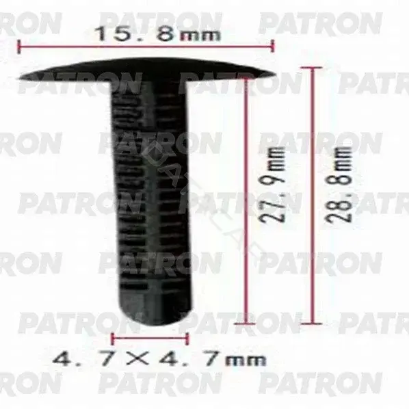 Клипсы, фиксаторы, зажимы PATRON P37-0638