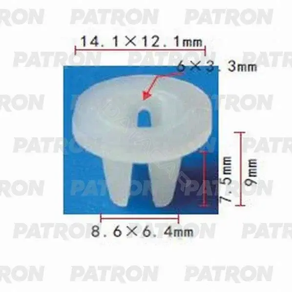 Клипсы, фиксаторы, зажимы PATRON P37-0639