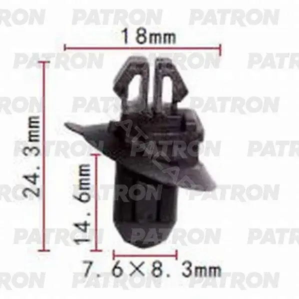 Клипсы, фиксаторы, зажимы PATRON P37-0645