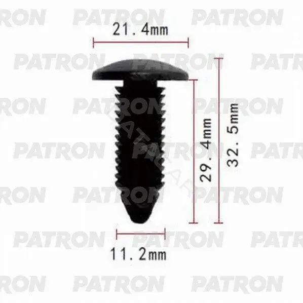 Клипсы, фиксаторы, зажимы PATRON P37-0668