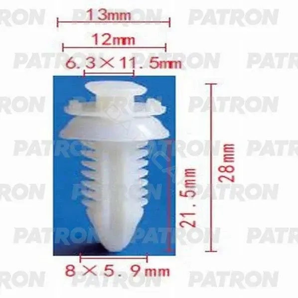 Клипсы, фиксаторы, зажимы PATRON P37-0678