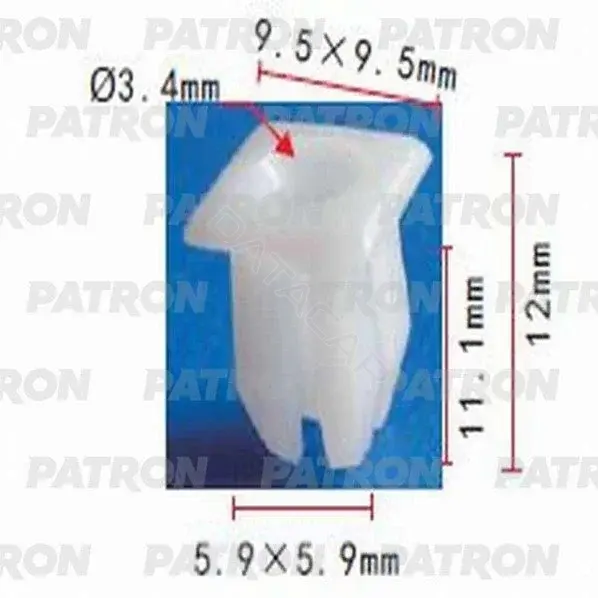Клипсы, фиксаторы, зажимы PATRON P37-0685