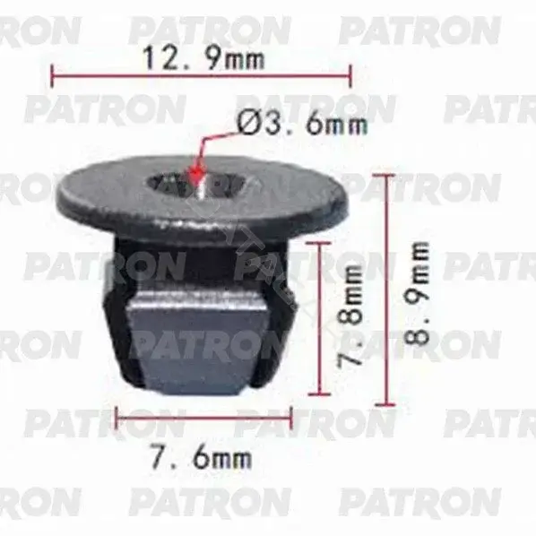 Клипсы, фиксаторы, зажимы PATRON P37-0691
