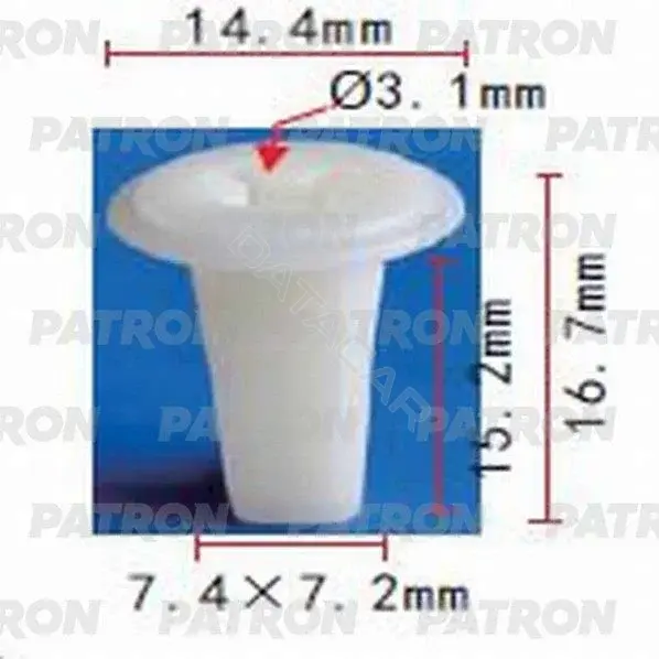 Клипсы, фиксаторы, зажимы PATRON P37-0702