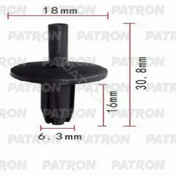 Клипсы, фиксаторы, зажимы PATRON P37-0709