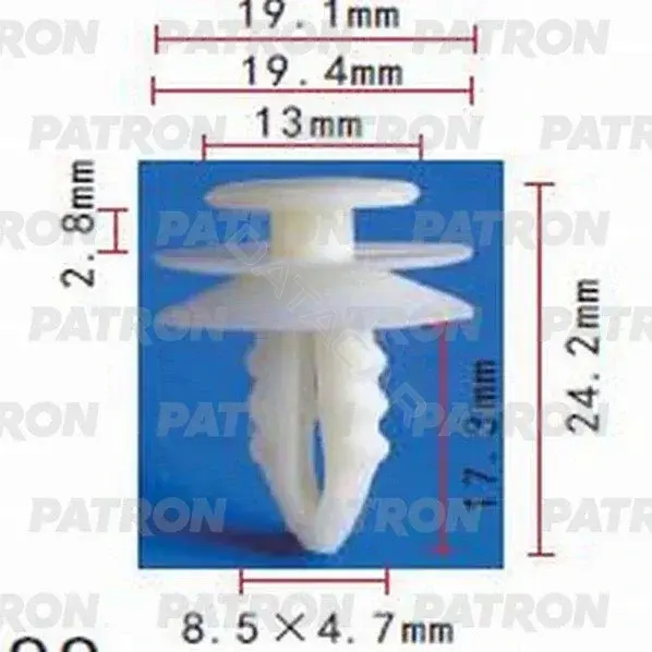 Клипсы, фиксаторы, зажимы PATRON P37-0711