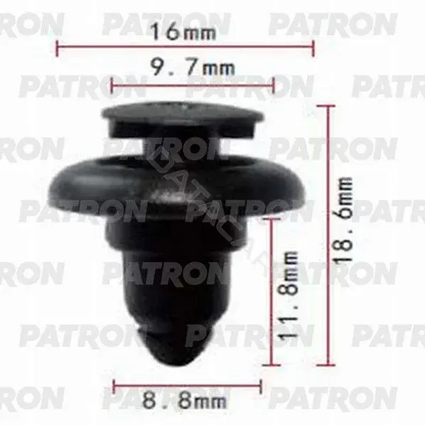 Клипсы, фиксаторы, зажимы PATRON P37-0715