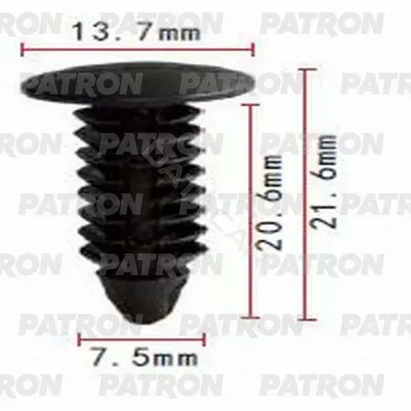Клипсы, фиксаторы, зажимы PATRON P37-0719