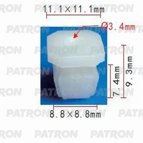 Клипсы, фиксаторы, зажимы PATRON P37-0720