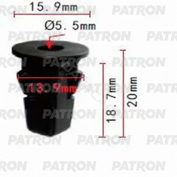 Клипсы, фиксаторы, зажимы PATRON P37-0724