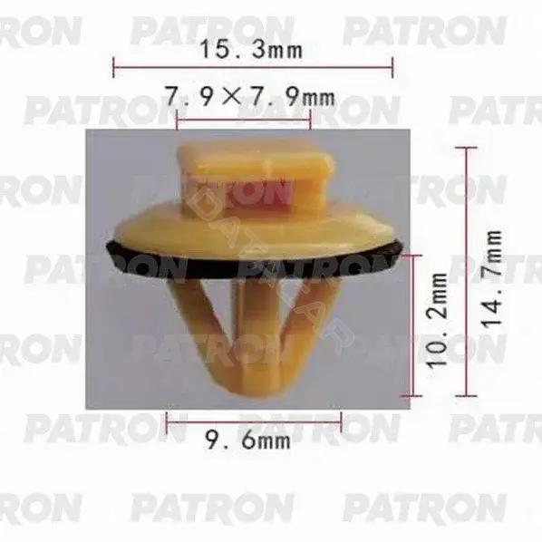 Клипсы, фиксаторы, зажимы PATRON P37-0727