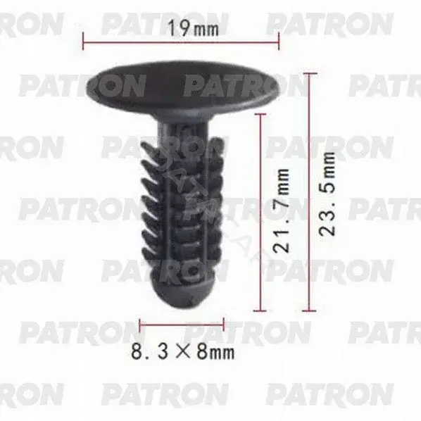 Клипсы, фиксаторы, зажимы PATRON P37-0728