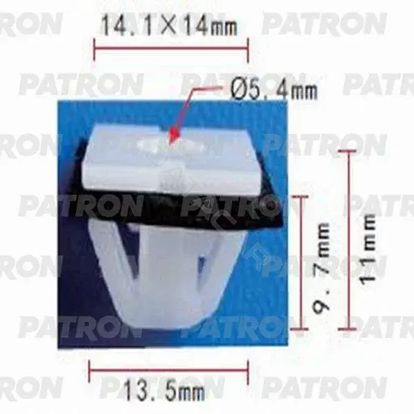 Клипсы, фиксаторы, зажимы PATRON P37-0729