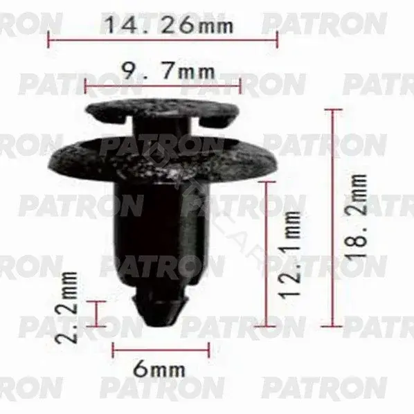 Клипсы, фиксаторы, зажимы PATRON P37-0732