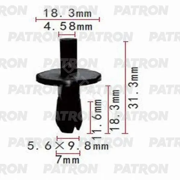 Клипсы, фиксаторы, зажимы PATRON P37-0738