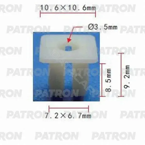 Клипсы, фиксаторы, зажимы PATRON P37-0743
