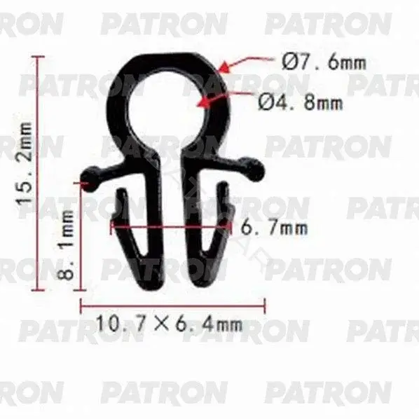 Клипсы, фиксаторы, зажимы PATRON P37-0751