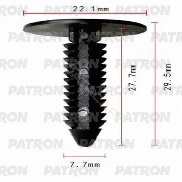 Клипсы, фиксаторы, зажимы PATRON P37-0755