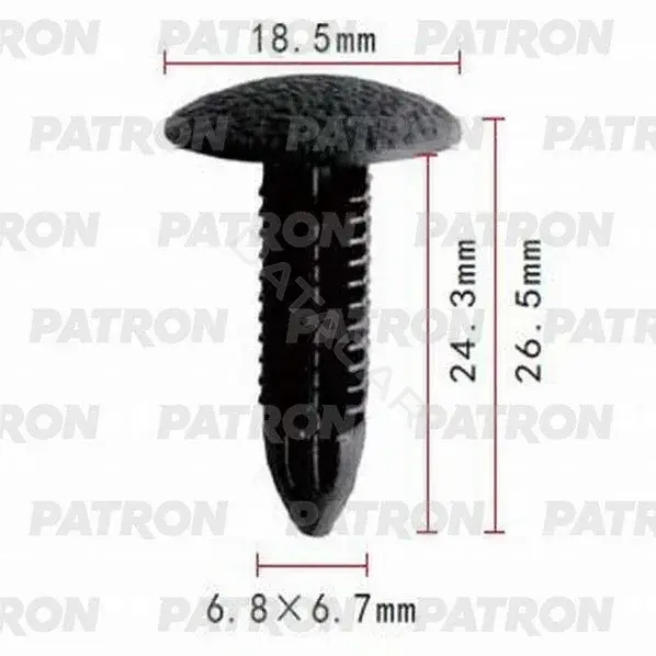 Клипсы, фиксаторы, зажимы PATRON P37-0761